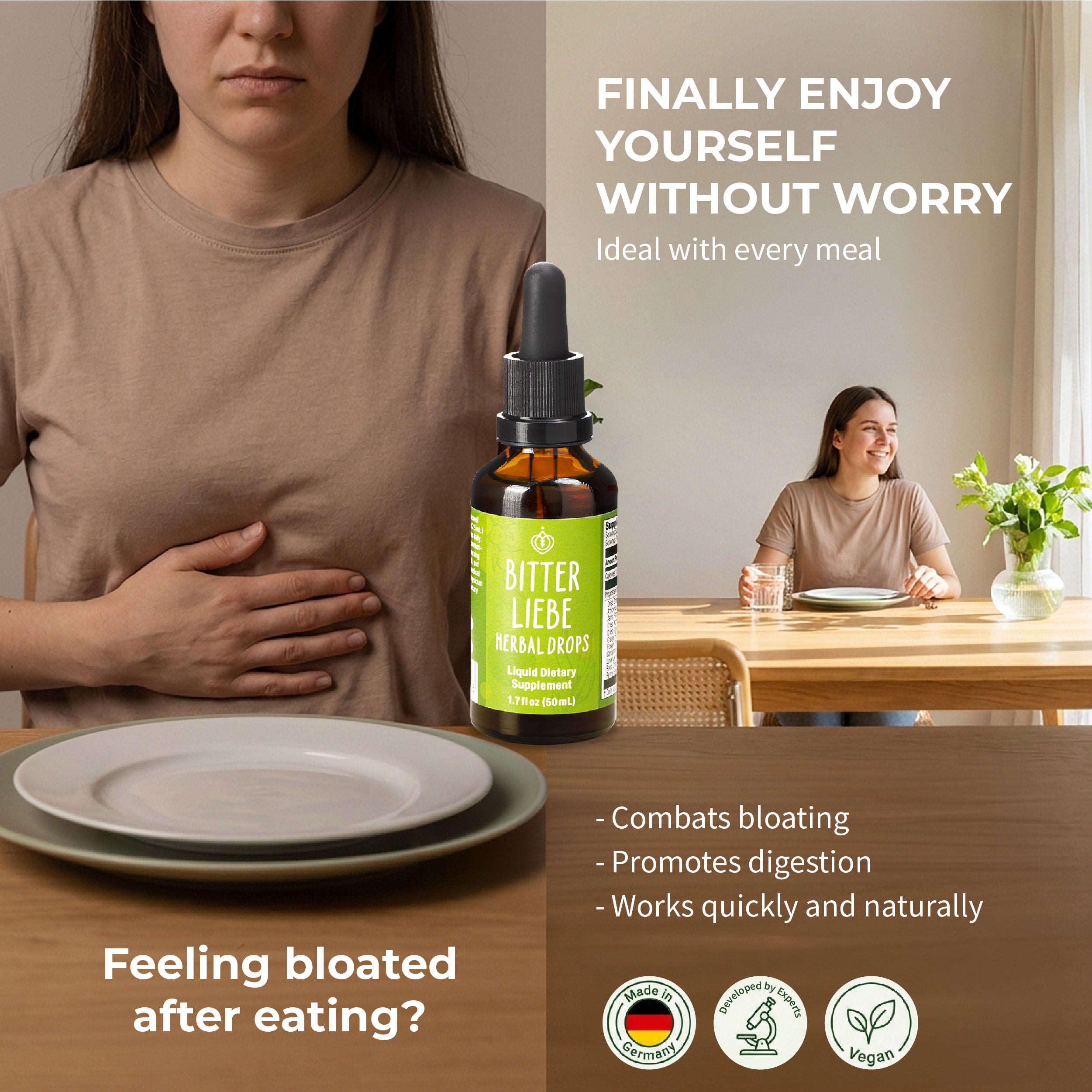 BitterLiebe Drops – The Only Scientifically Studied Herbal Drops for Bloating & Cravings