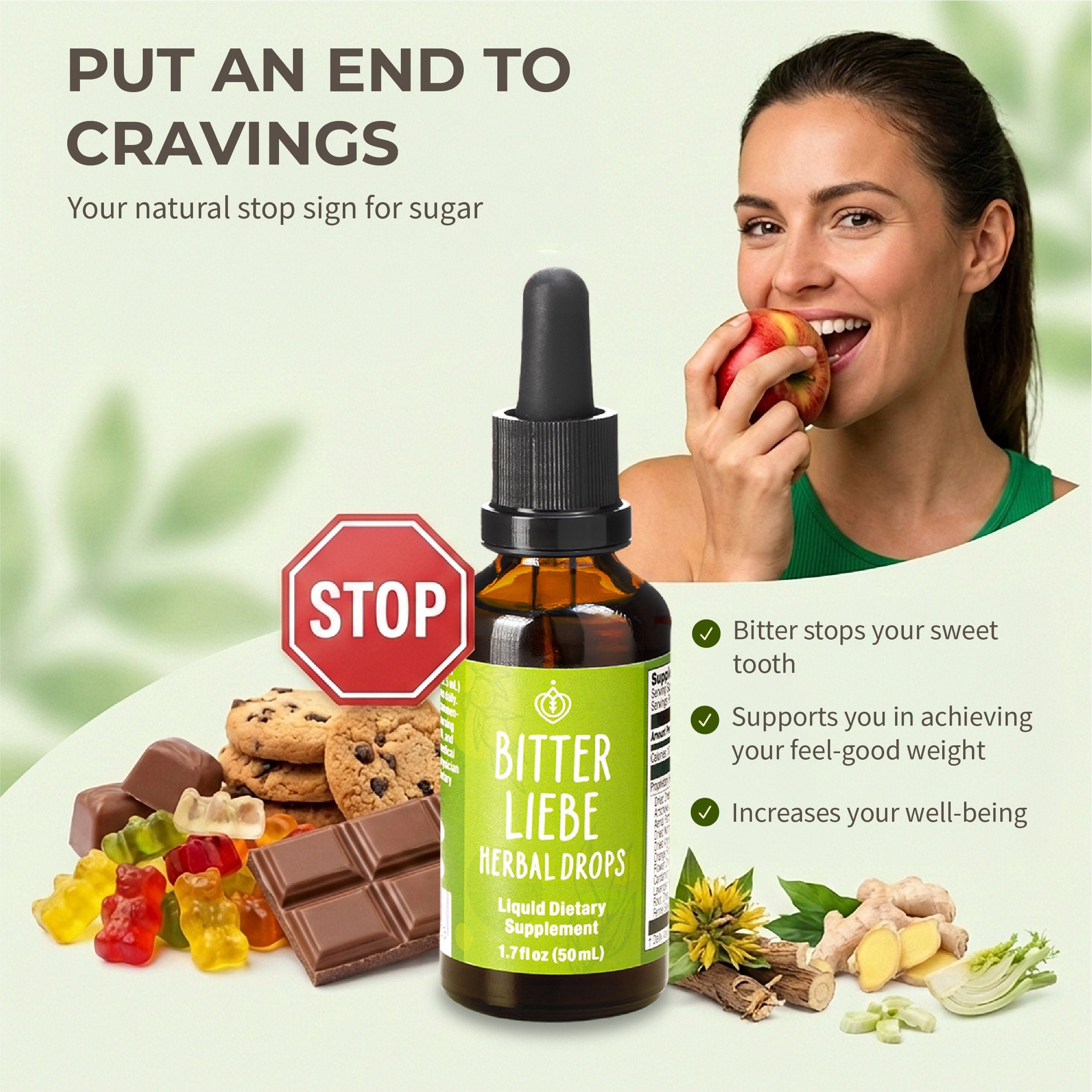 BitterLiebe Drops – The Only Scientifically Studied Herbal Drops for Bloating & Cravings
